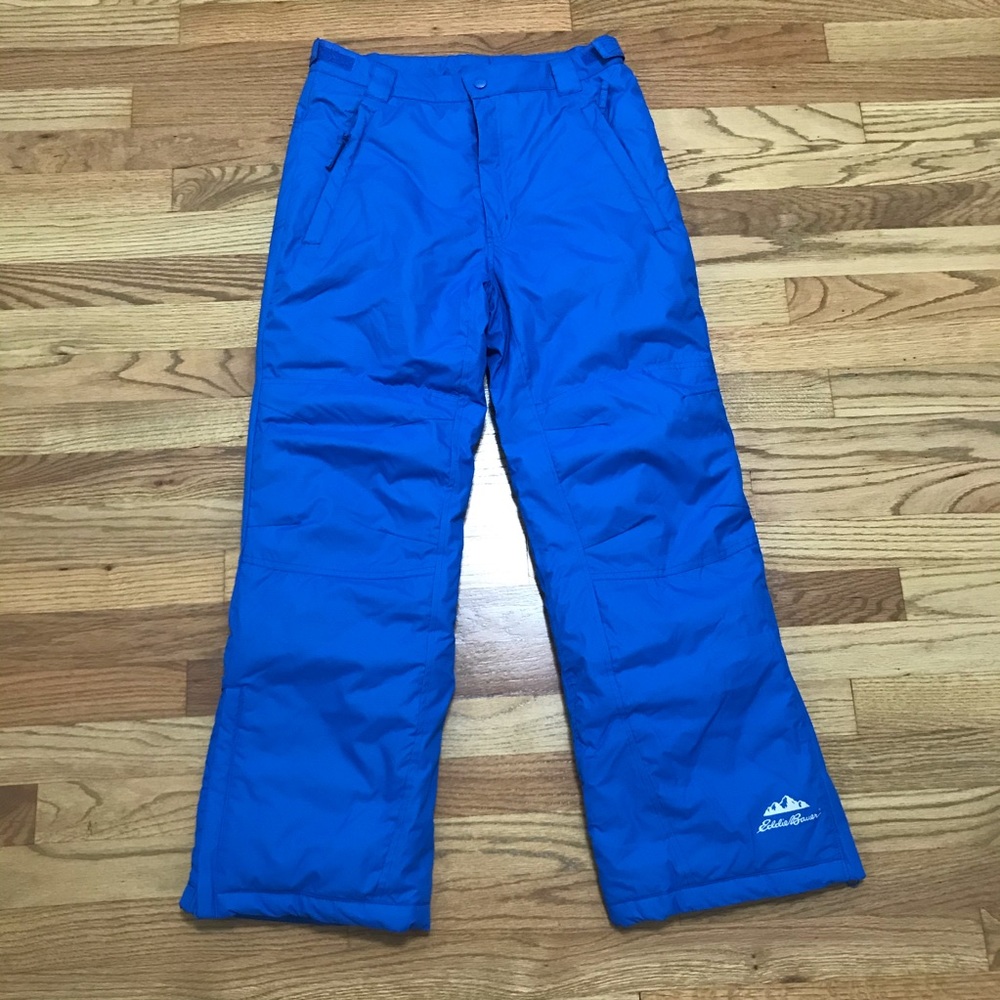 Eddie Bauer Island Blue  Kids Snow Pants Large
